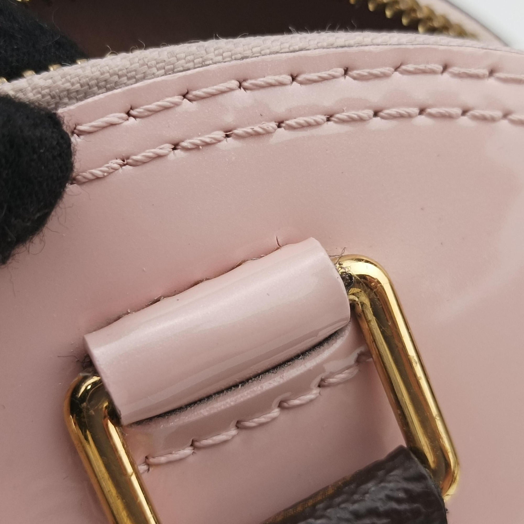 Pre-owned Louis Vuitton Alma BB ROSE BALLERIN Vernis M51949 shoulderbag | stylenewstar