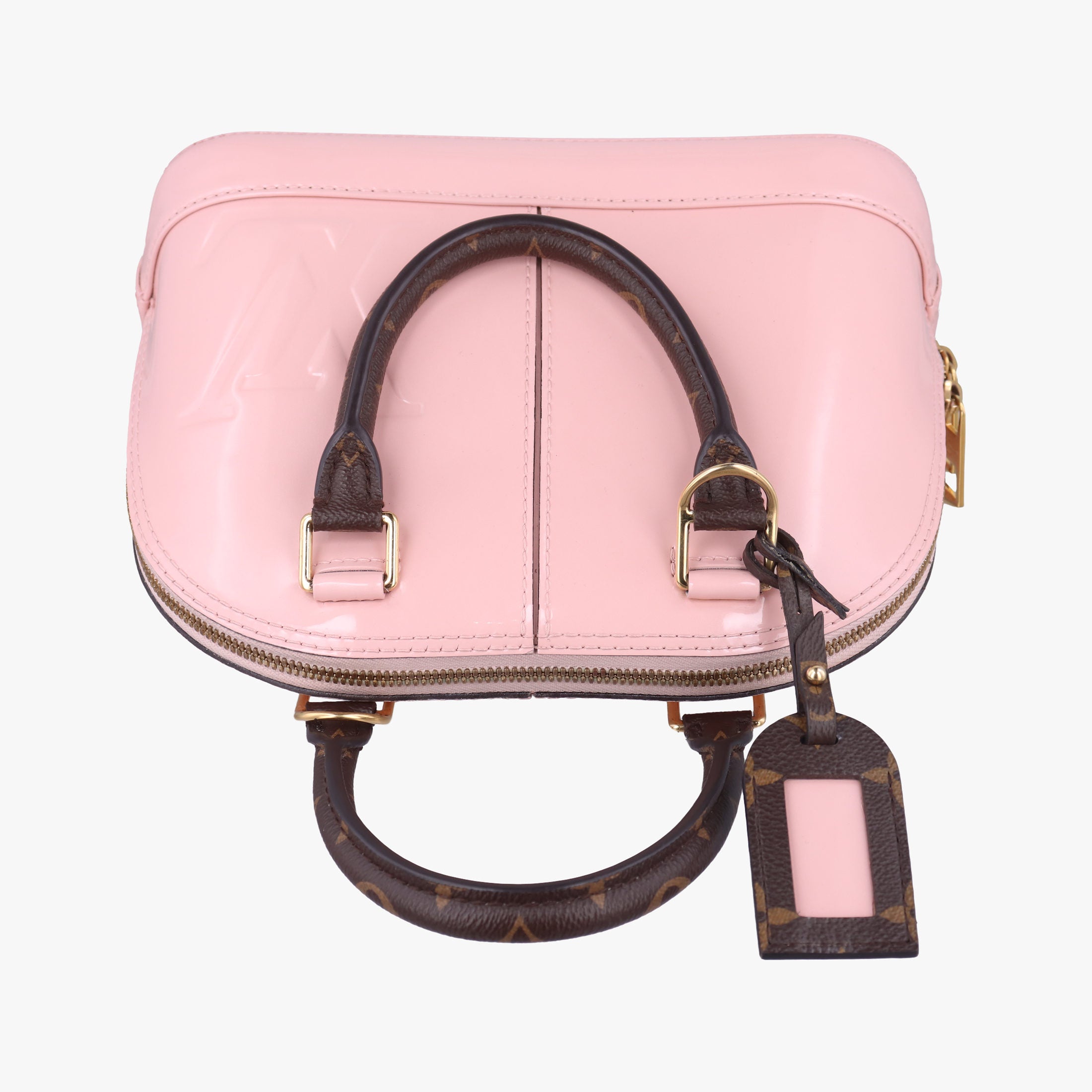 Pre-owned Louis Vuitton Alma BB ROSE BALLERIN Vernis M51949 shoulderbag | stylenewstar