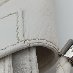 Pre-owned Gucci Techno Horsebit Convertible Hobo White Leather 240237 shoulderbag | stylenewstar