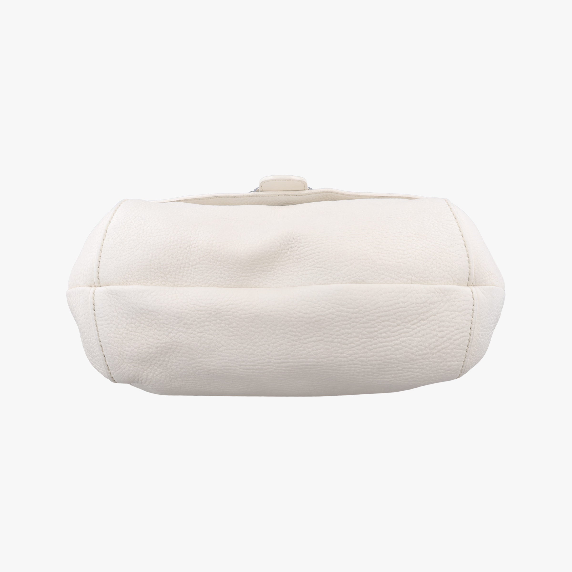 Pre-owned Gucci Techno Horsebit Convertible Hobo White Leather 240237 shoulderbag | stylenewstar