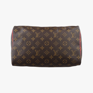Pre-owned Louis Vuitton SPEEDY30 Brown×Flamingo Monogram Totem M41665 handbag | stylenewstar