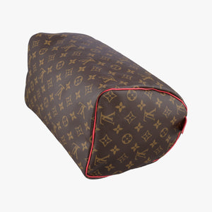 Pre-owned Louis Vuitton SPEEDY30 Brown×Flamingo Monogram Totem M41665 handbag | stylenewstar
