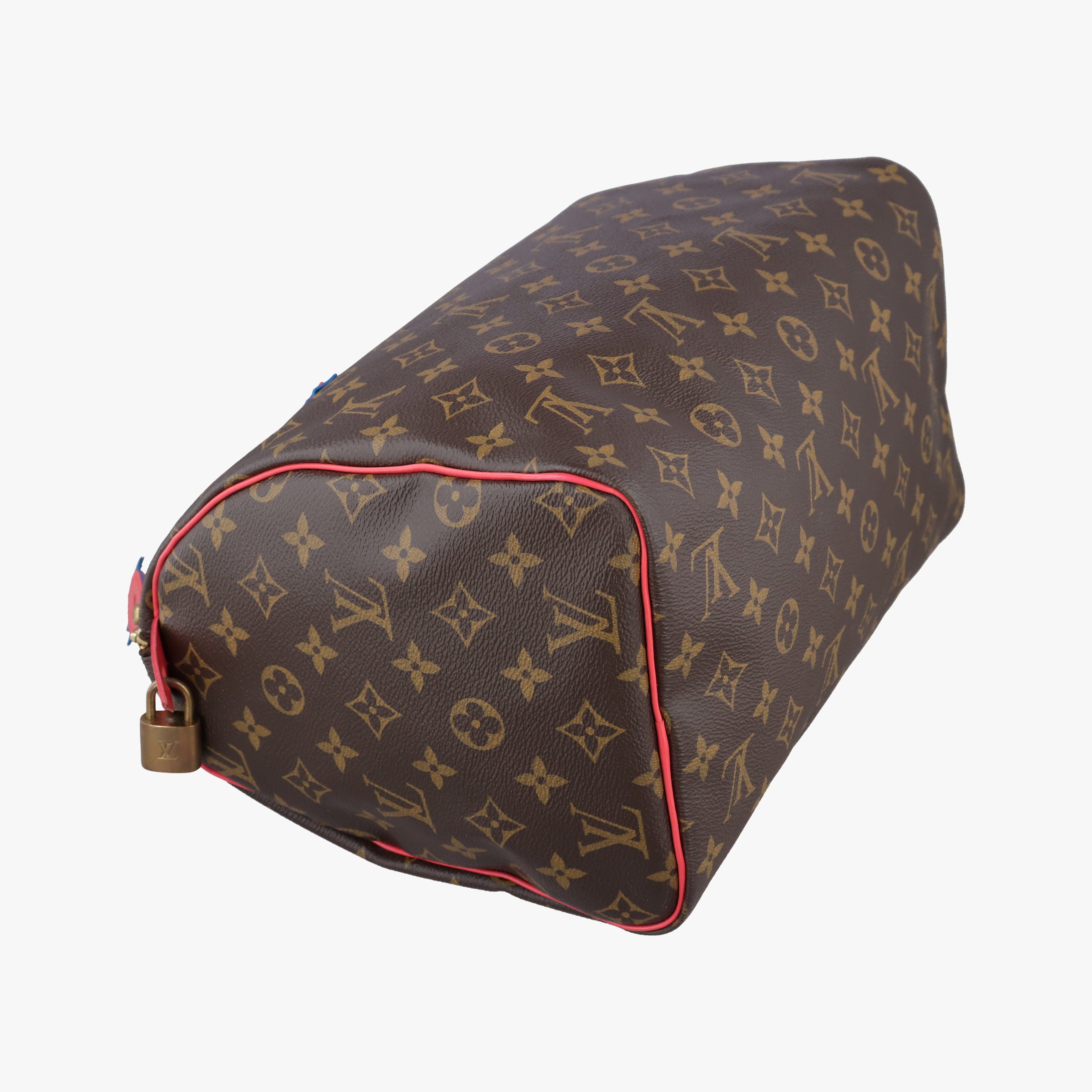 Pre-owned Louis Vuitton SPEEDY30 Brown×Flamingo Monogram Totem M41665 handbag | stylenewstar