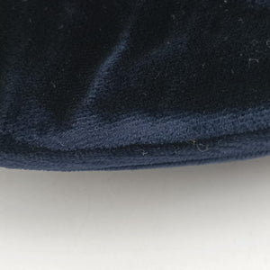 Pre-owned Yves Saint Laurent Rive Gauche Mombasa Blue velour 104938 handbag | stylenewstar
