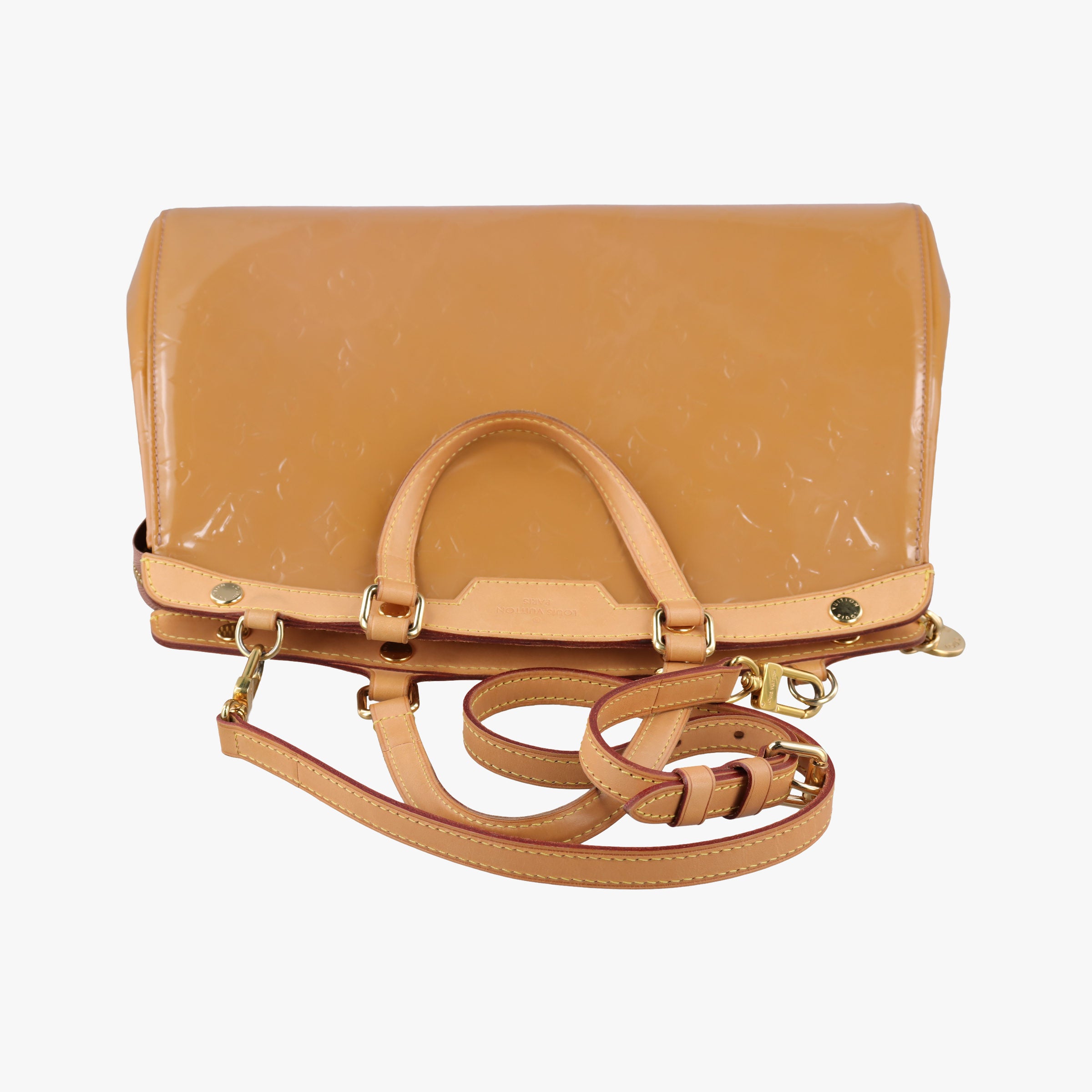 Pre-owned Louis Vuitton Brea MM ROSE VELOURS Vernis M91588 shoulderbag | stylenewstar