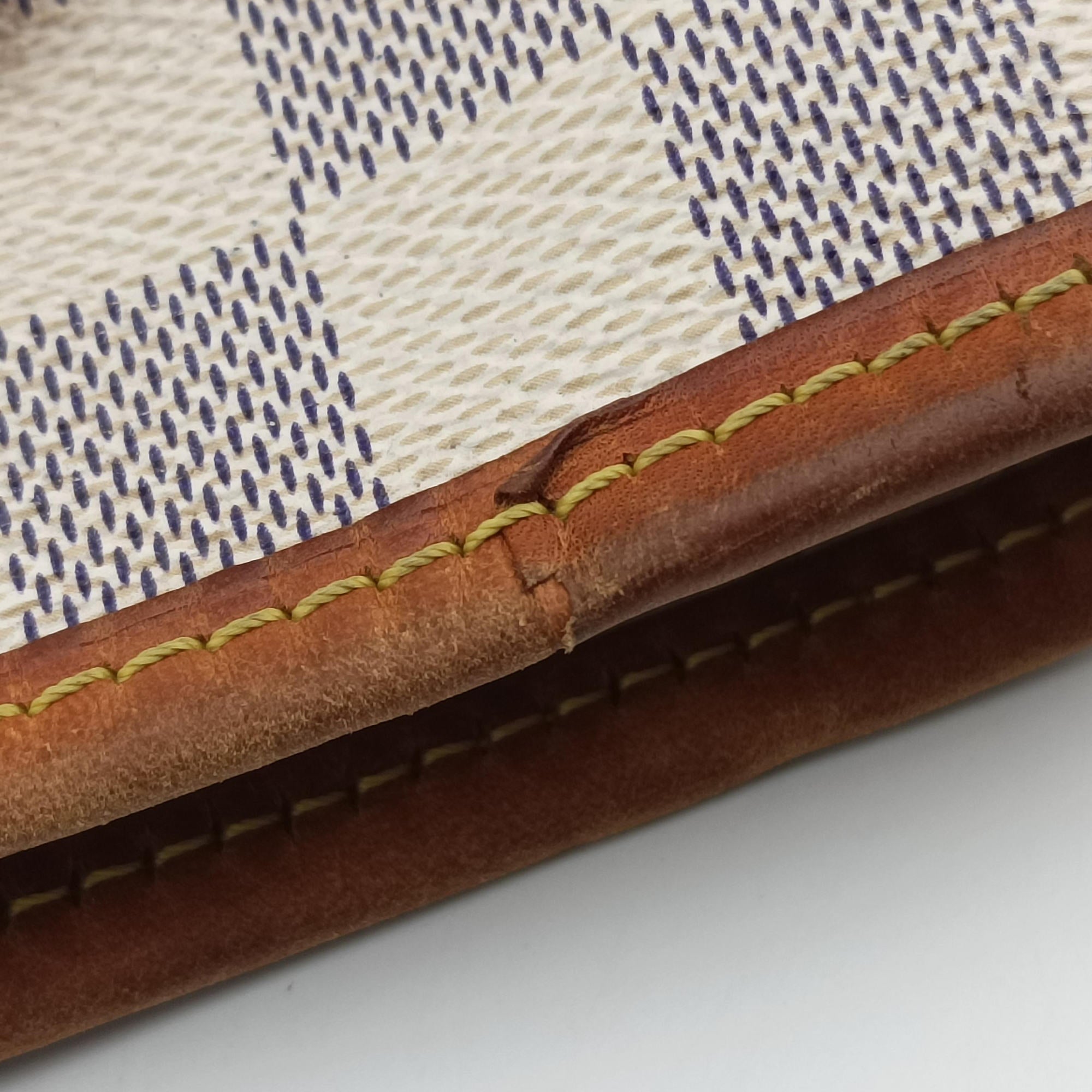 Pre-owned Louis Vuitton NEVERFULL MM Azur Damier Canvas N51107 handbag | stylenewstar