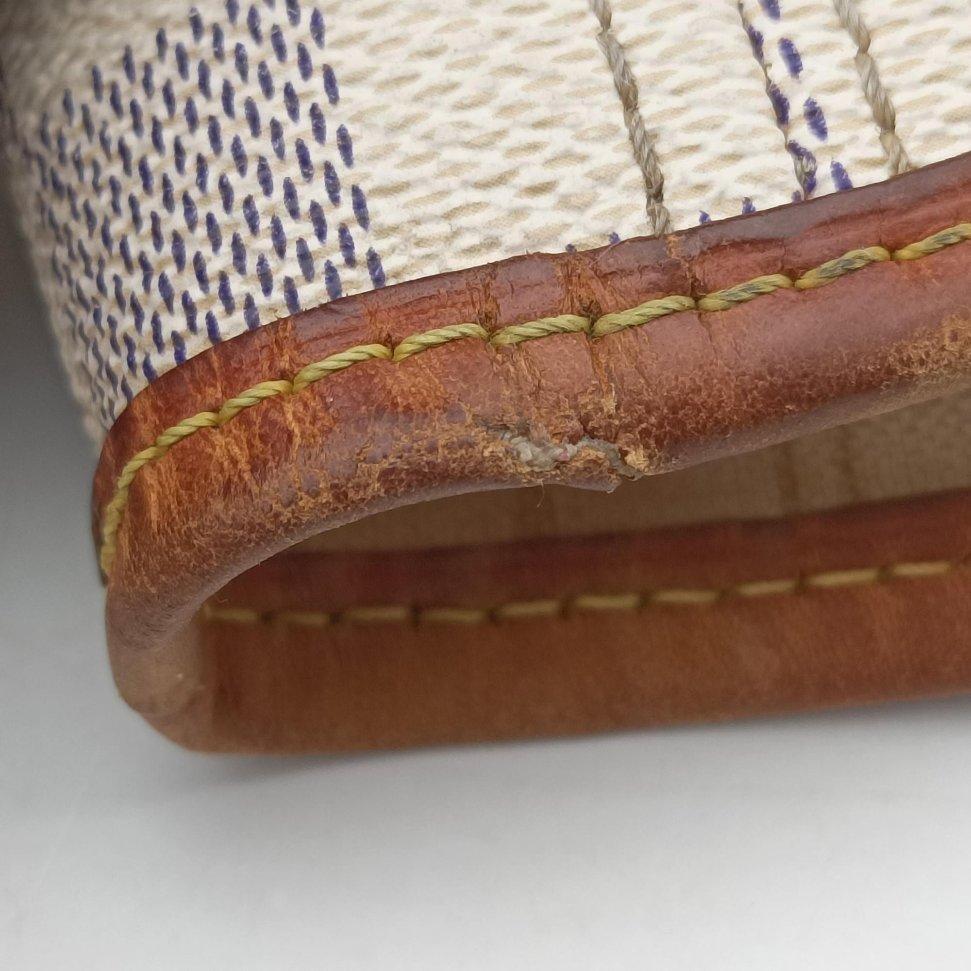Pre-owned Louis Vuitton NEVERFULL MM Azur Damier Canvas N51107 handbag | stylenewstar