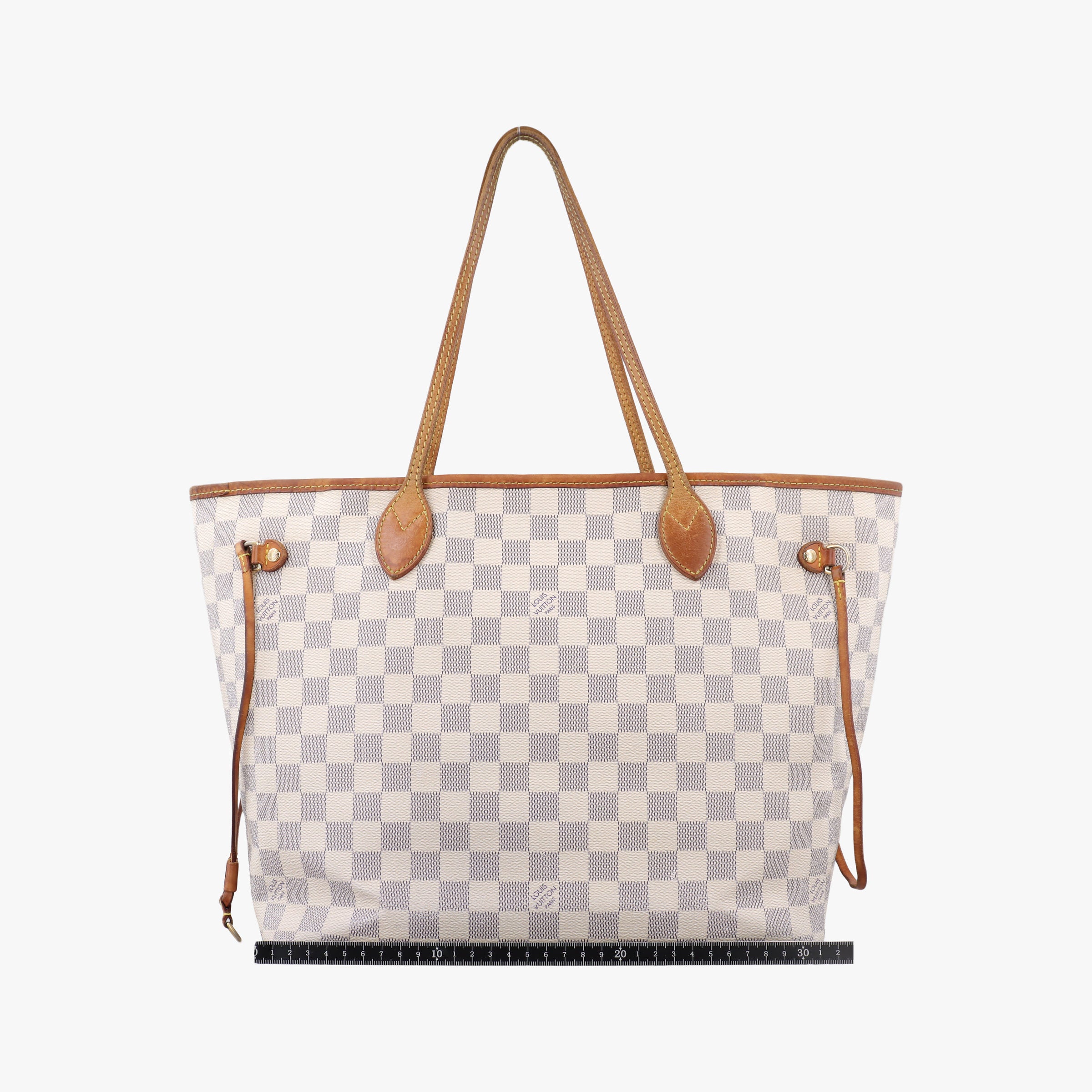 Pre-owned Louis Vuitton NEVERFULL MM Azur Damier Canvas N51107 handbag | stylenewstar