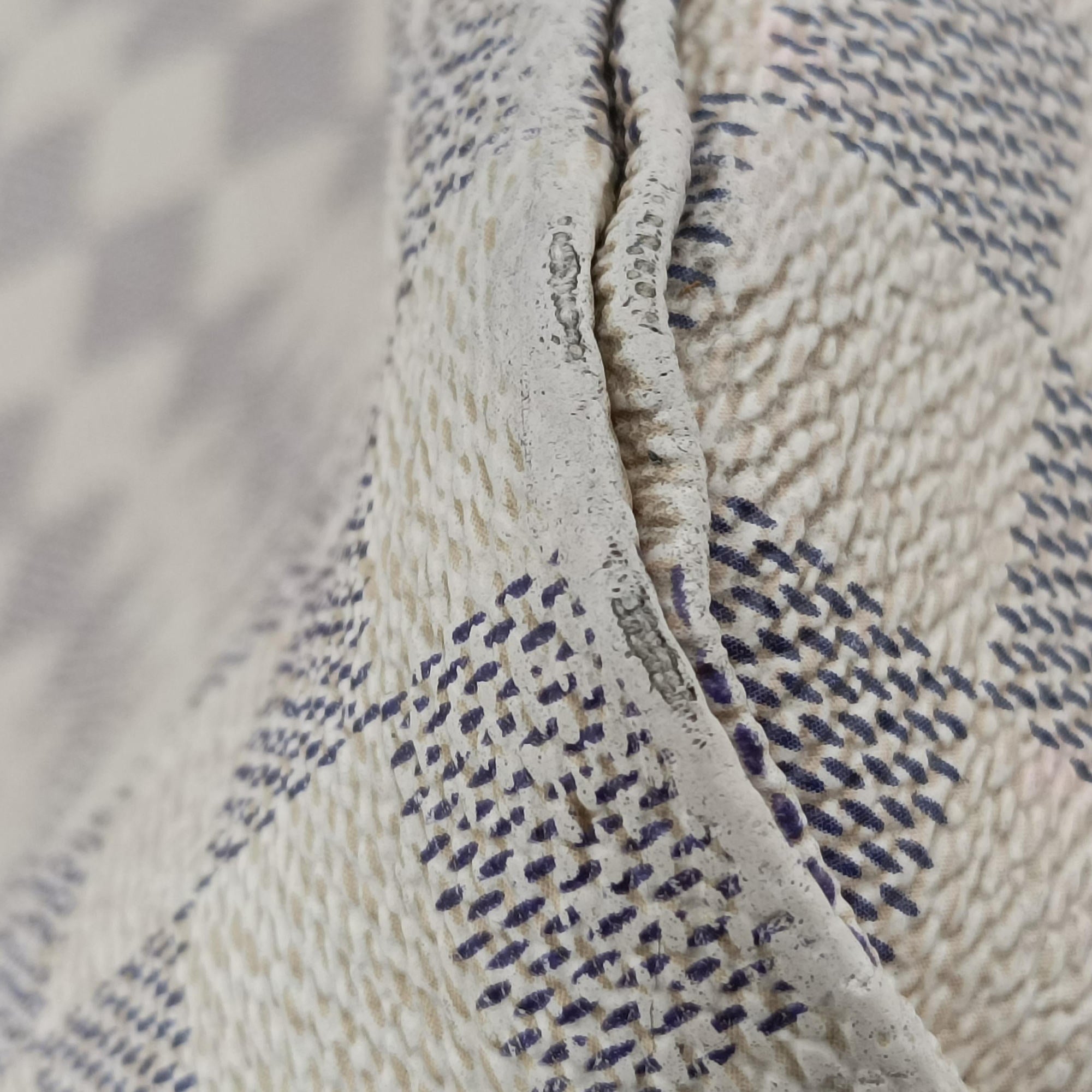 Pre-owned Louis Vuitton NEVERFULL MM Azur Damier Canvas N51107 handbag | stylenewstar
