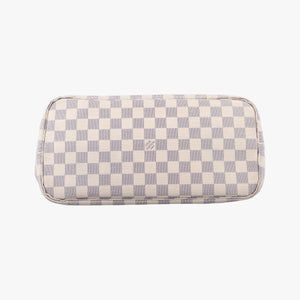 Pre-owned Louis Vuitton NEVERFULL MM Azur Damier Canvas N51107 handbag | stylenewstar