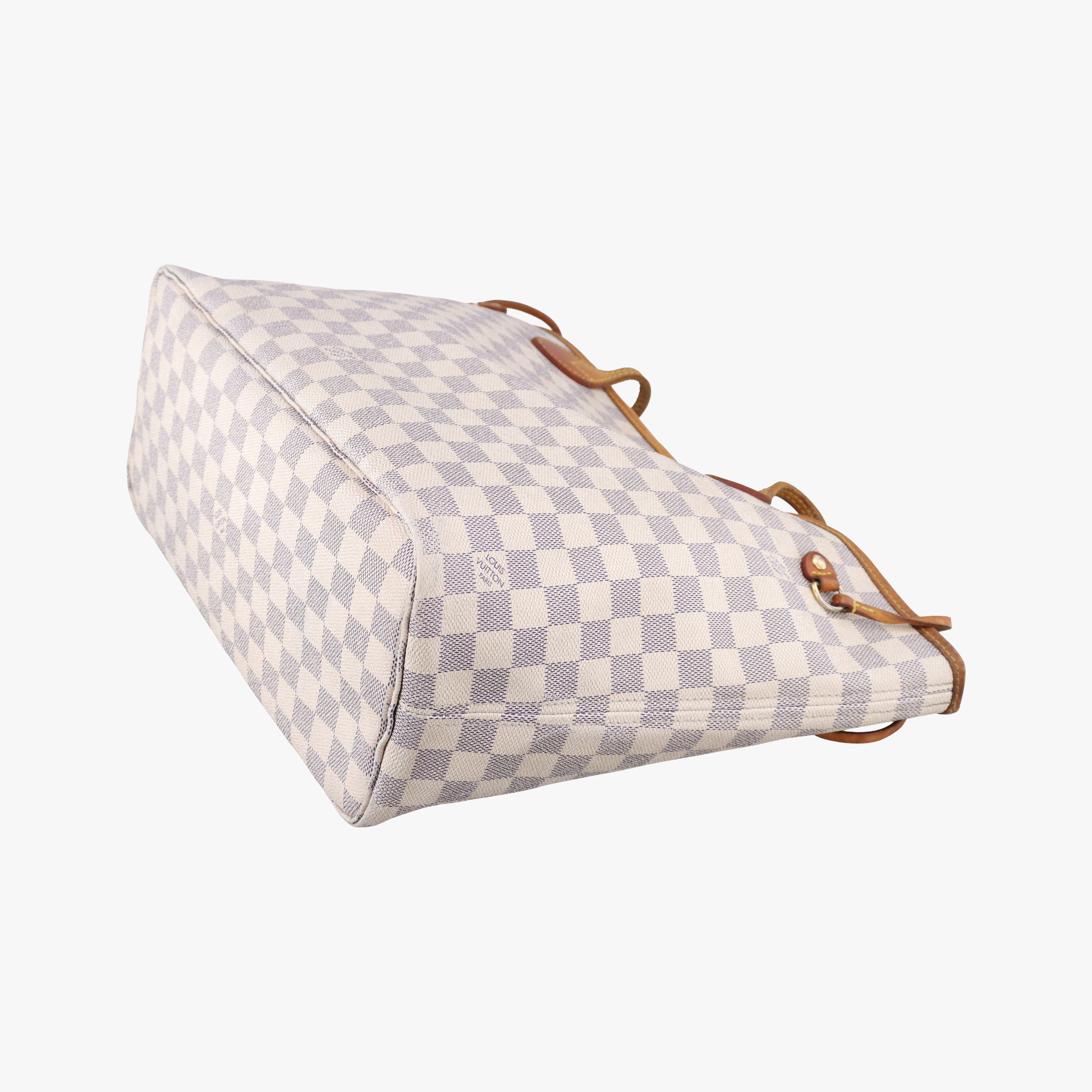 Pre-owned Louis Vuitton NEVERFULL MM Azur Damier Canvas N51107 handbag | stylenewstar