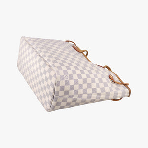 Pre-owned Louis Vuitton NEVERFULL MM Azur Damier Canvas N51107 handbag | stylenewstar