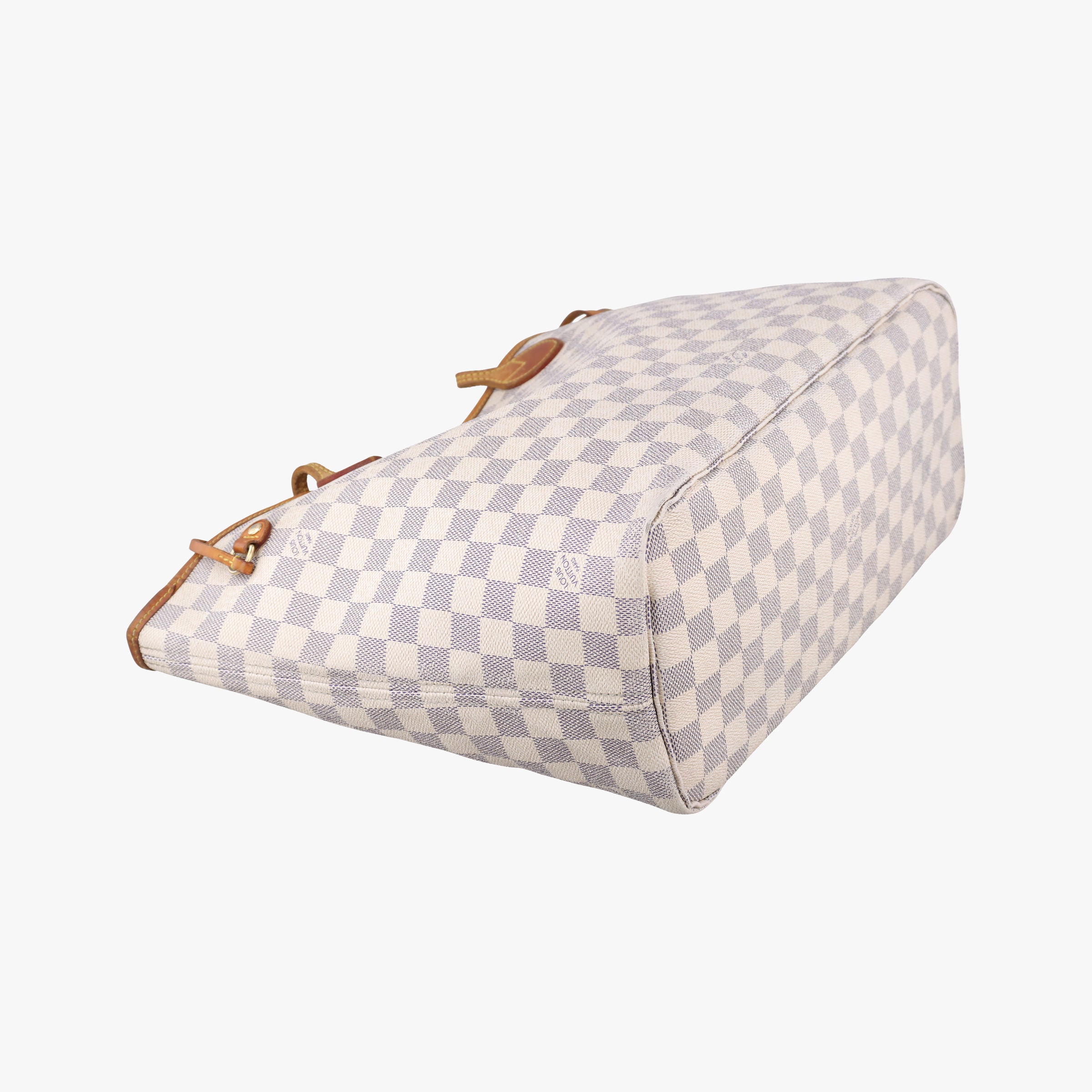 Pre-owned Louis Vuitton NEVERFULL MM Azur Damier Canvas N51107 handbag | stylenewstar