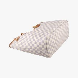 Pre-owned Louis Vuitton NEVERFULL MM Azur Damier Canvas N51107 handbag | stylenewstar