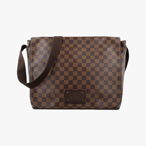 Vintage Louis Vuitton BROOKLYN GM EBENE Damier Canvas N51212 shoulderbag | stylenewstar