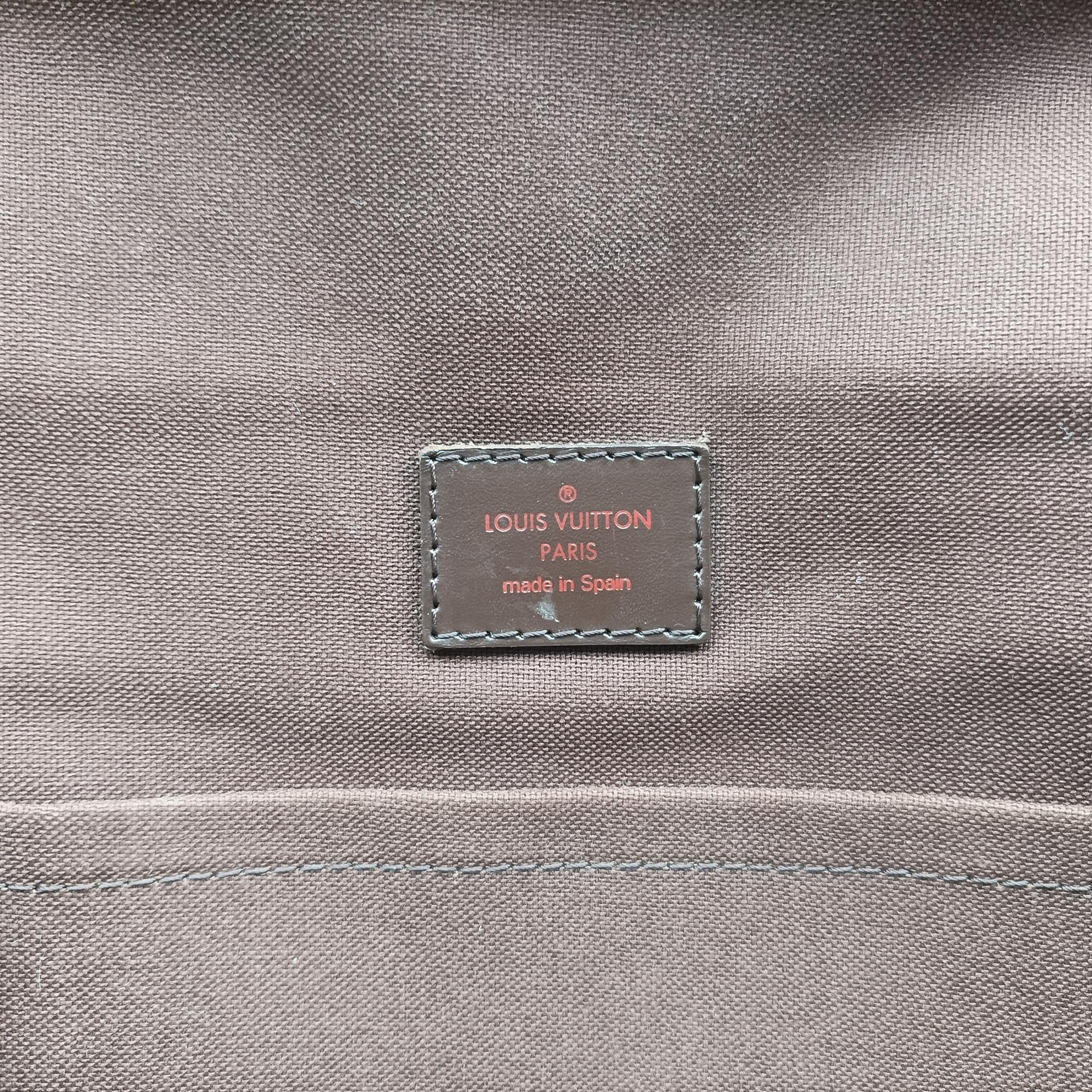 Vintage Louis Vuitton BROOKLYN GM EBENE Damier Canvas N51212 shoulderbag | stylenewstar