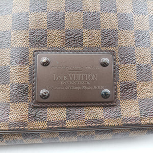 Vintage Louis Vuitton BROOKLYN GM EBENE Damier Canvas N51212 shoulderbag | stylenewstar