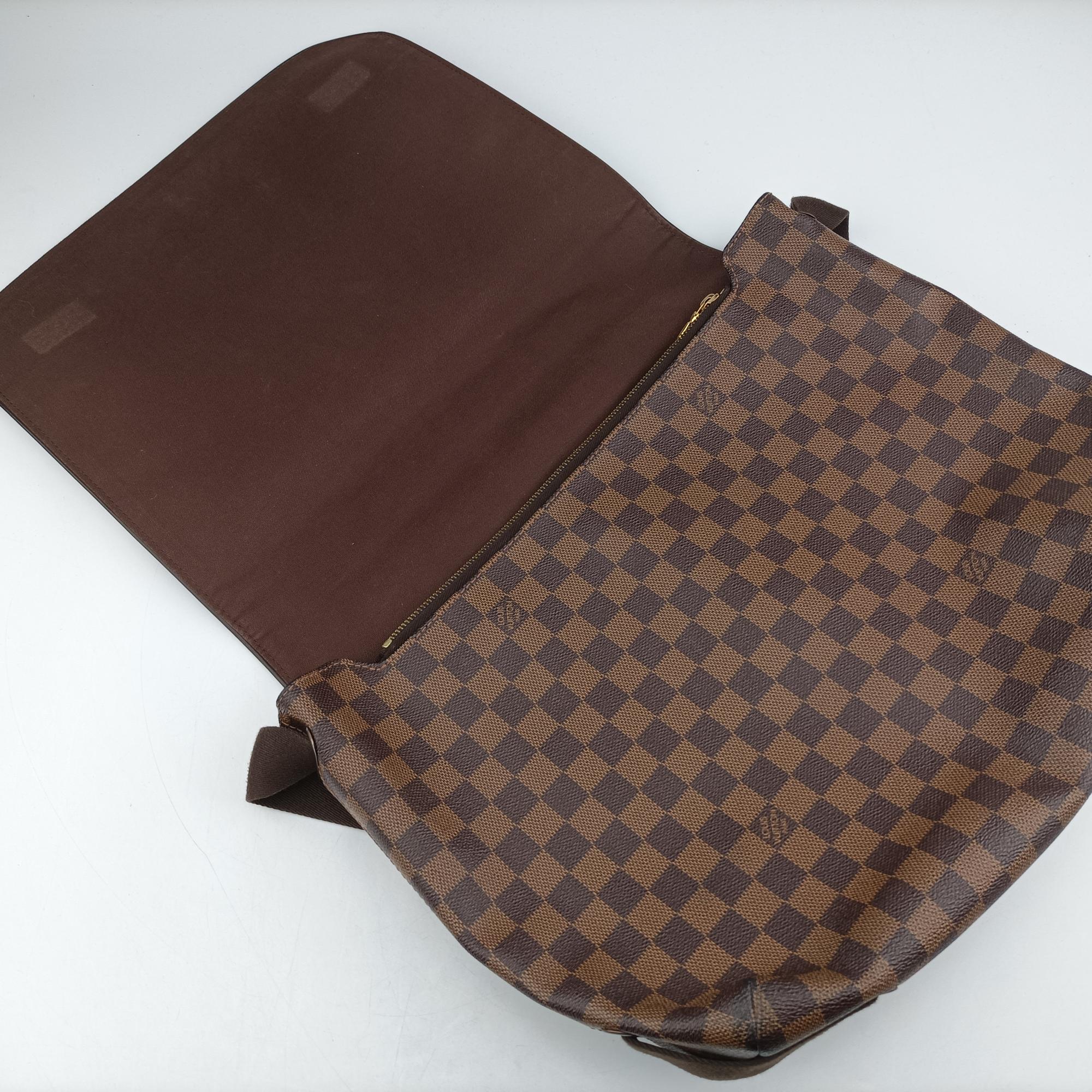 Vintage Louis Vuitton BROOKLYN GM EBENE Damier Canvas N51212 shoulderbag | stylenewstar