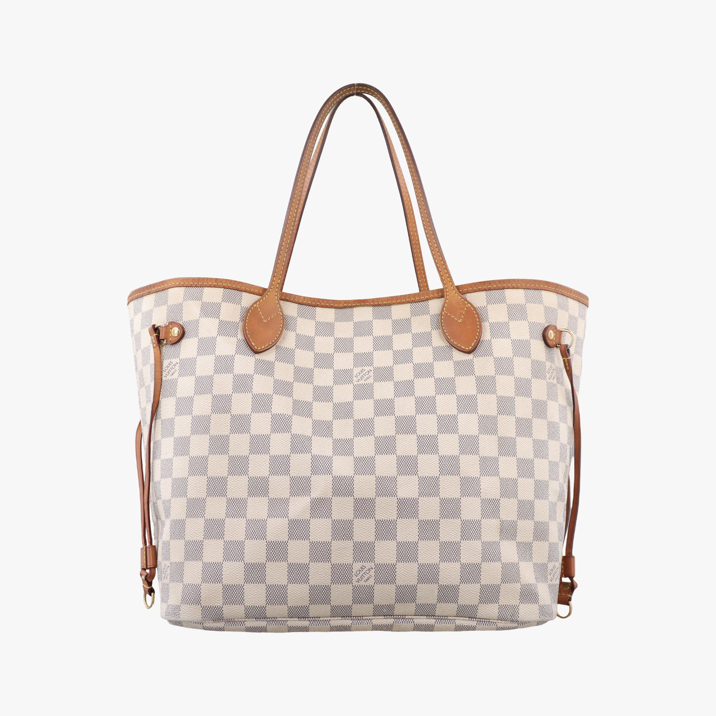 Pre-owned Louis Vuitton NEVERFULL MM AZUR Damier Canvas N51107 shoulderbag | stylenewstar