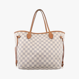 Pre-owned Louis Vuitton NEVERFULL MM AZUR Damier Canvas N51107 shoulderbag | stylenewstar