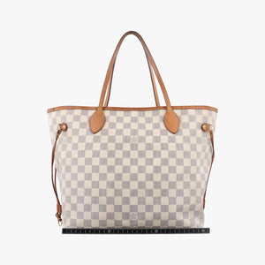 Pre-owned Louis Vuitton NEVERFULL MM AZUR Damier Canvas N51107 shoulderbag | stylenewstar