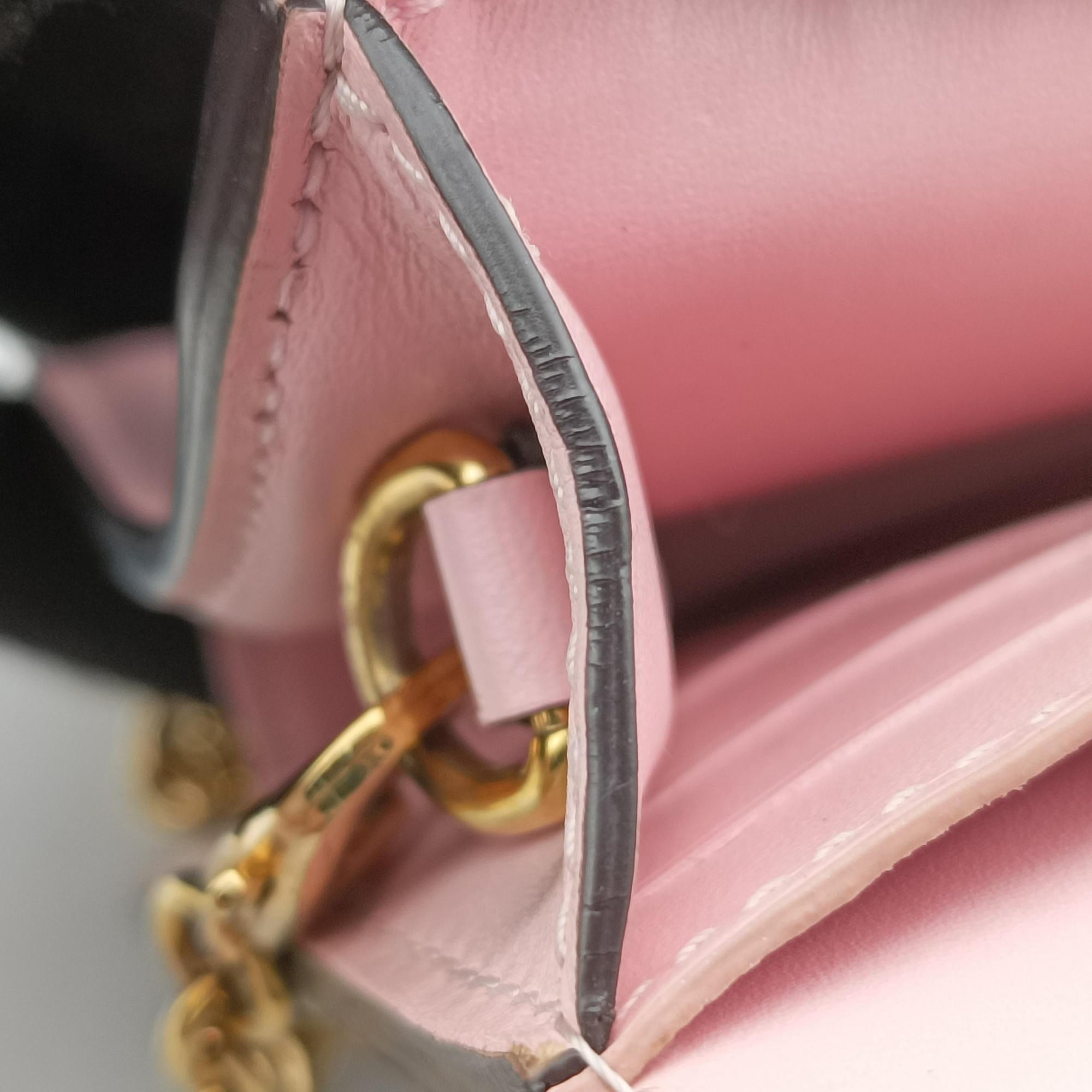 Vintage Louis Vuitton Portefeuille FLORE Chain brown×ROSE BALLERIN Monogram Canvas×calf leather M67405 shoulderbag | stylenewstar