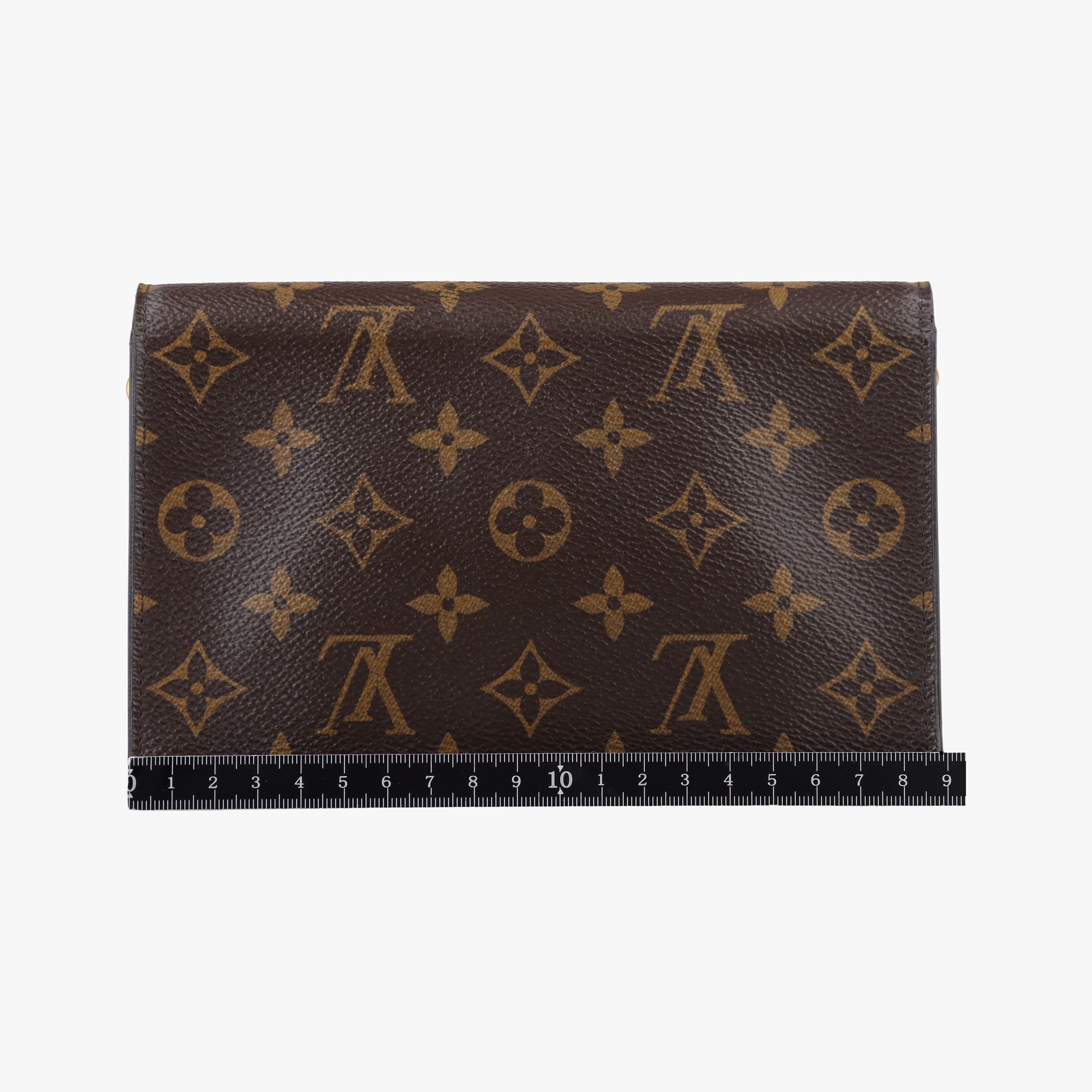 Vintage Louis Vuitton Portefeuille FLORE Chain brown×ROSE BALLERIN Monogram Canvas×calf leather M67405 shoulderbag | stylenewstar