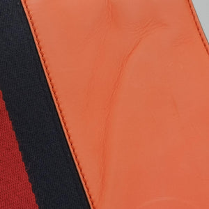 Pre-owned Gucci Sylvie Orange×Red×Black Leather 431665 shoulderbag | stylenewstar