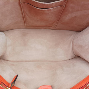 Pre-owned Gucci Sylvie Orange×Red×Black Leather 431665 shoulderbag | stylenewstar