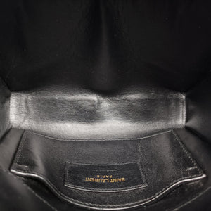 Pre-owned Yves Saint Laurent KATE Black Suede×Leather 354120 shoulderbag | stylenewstar