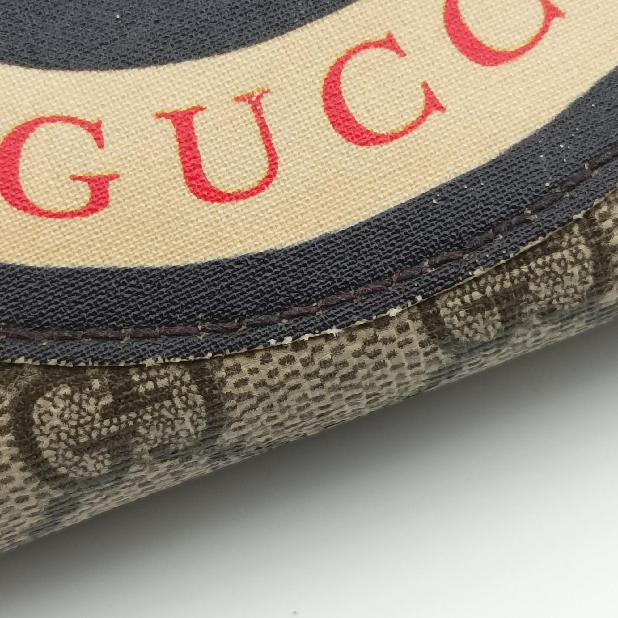 Vintage Gucci GG Supreme Courrier beige×Multicolour PVC coated canvas 529711 bum bag/waist bag | stylenewstar