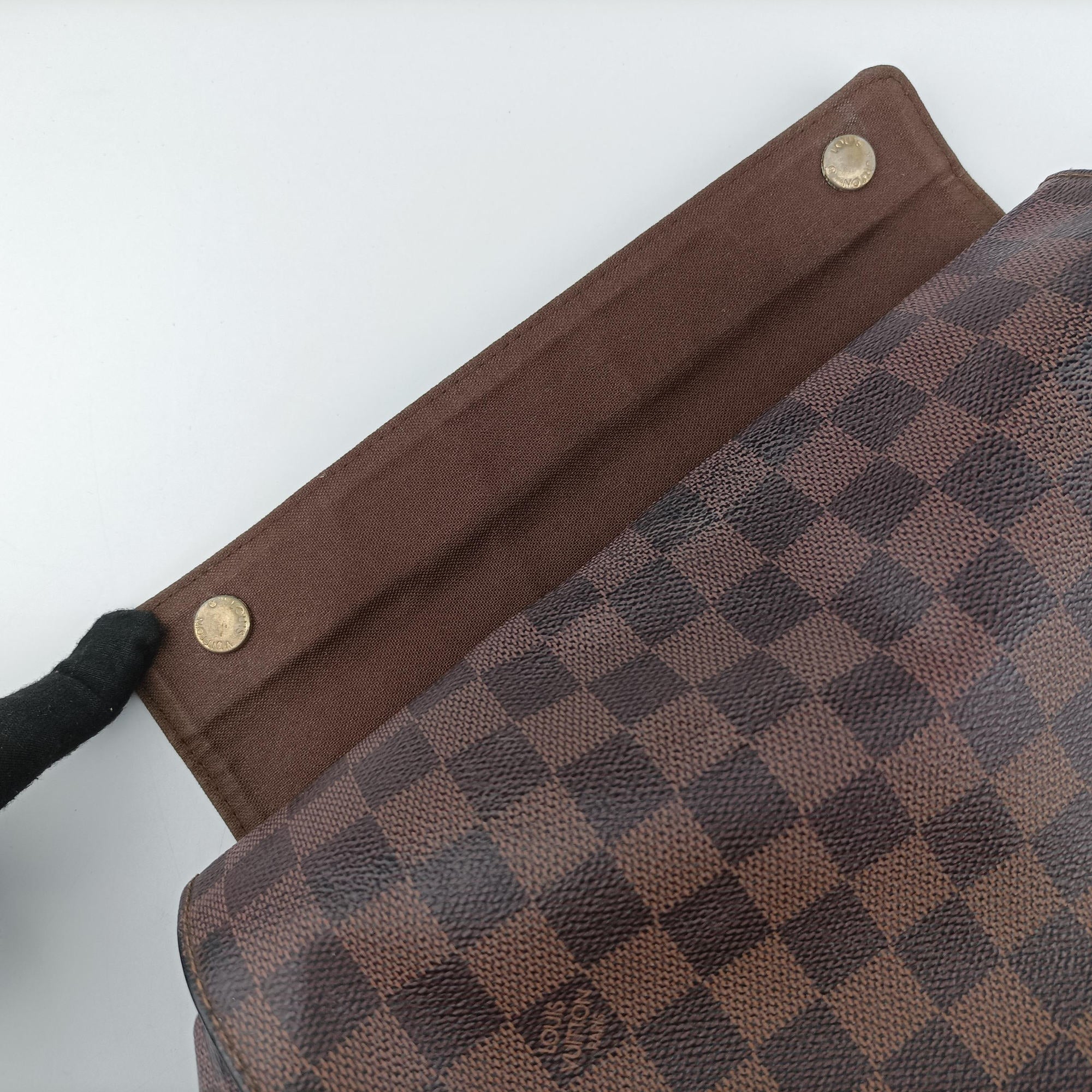 Pre-owned Louis Vuitton NAVIGLIO EBENE Damier Canvas N45255 shoulderbag | stylenewstar