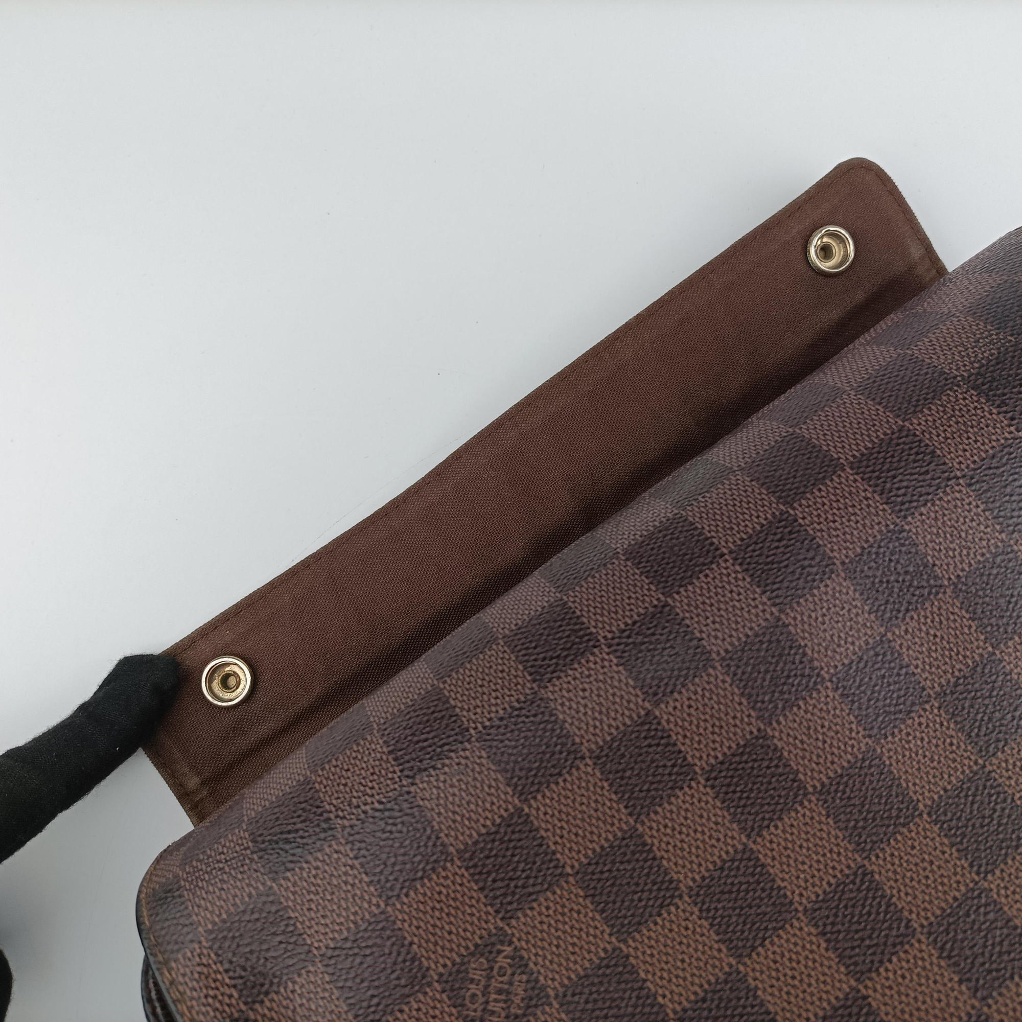 Pre-owned Louis Vuitton NAVIGLIO EBENE Damier Canvas N45255 shoulderbag | stylenewstar