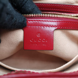 Pre-owned Gucci JACKIE 1961 Red Leather 686709 shoulderbag | stylenewstar