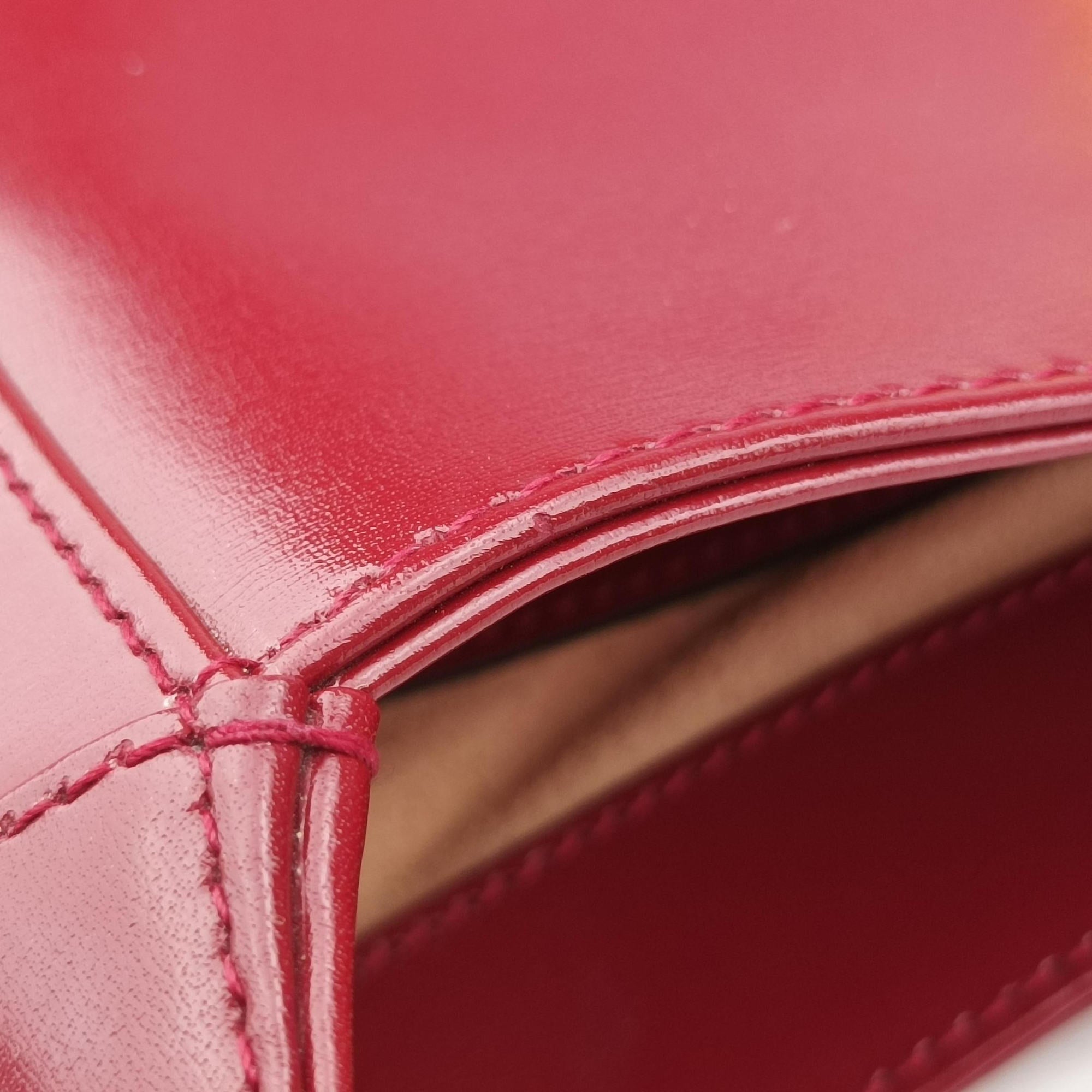 Pre-owned Gucci JACKIE 1961 Red Leather 686709 shoulderbag | stylenewstar