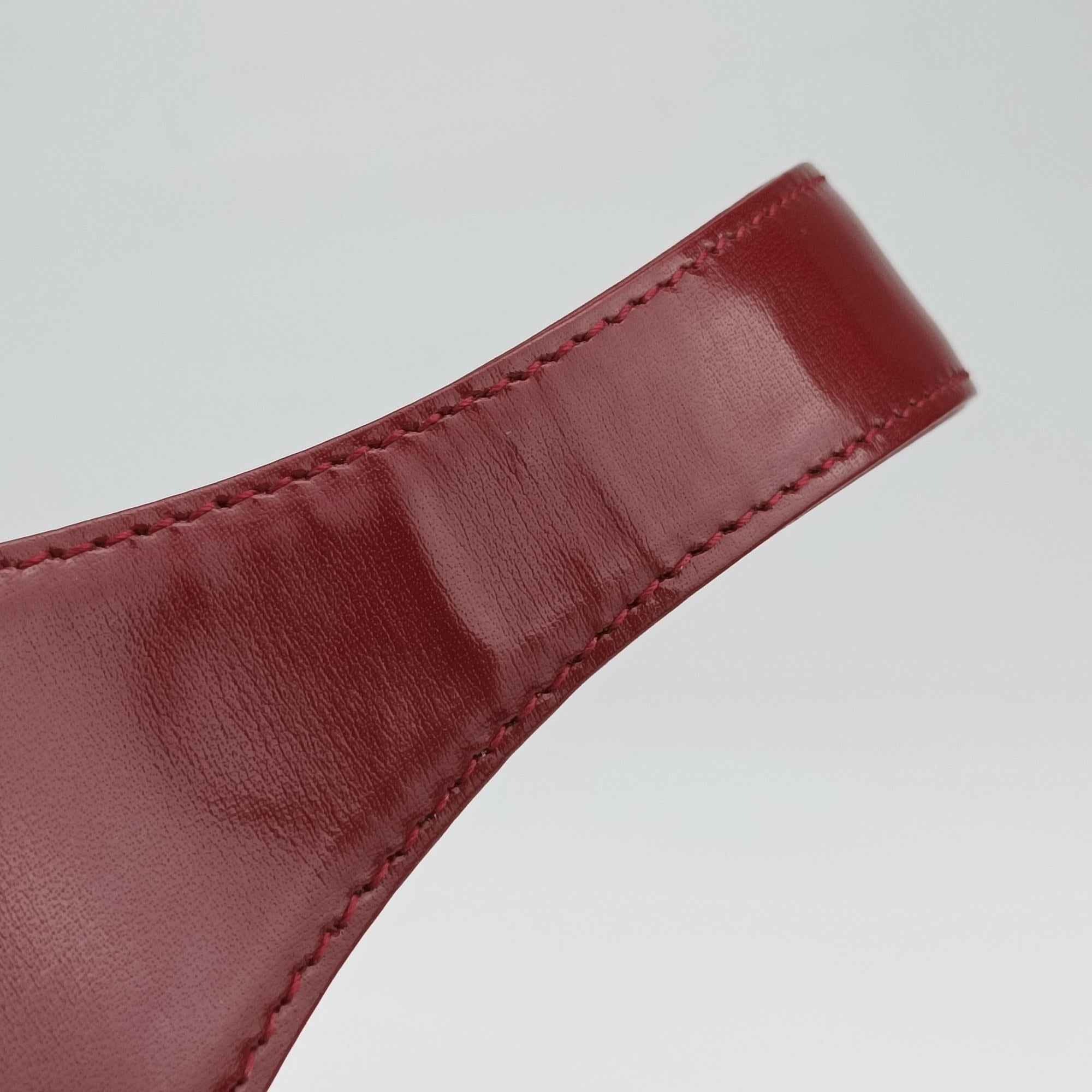 Pre-owned Gucci JACKIE 1961 Red Leather 686709 shoulderbag | stylenewstar