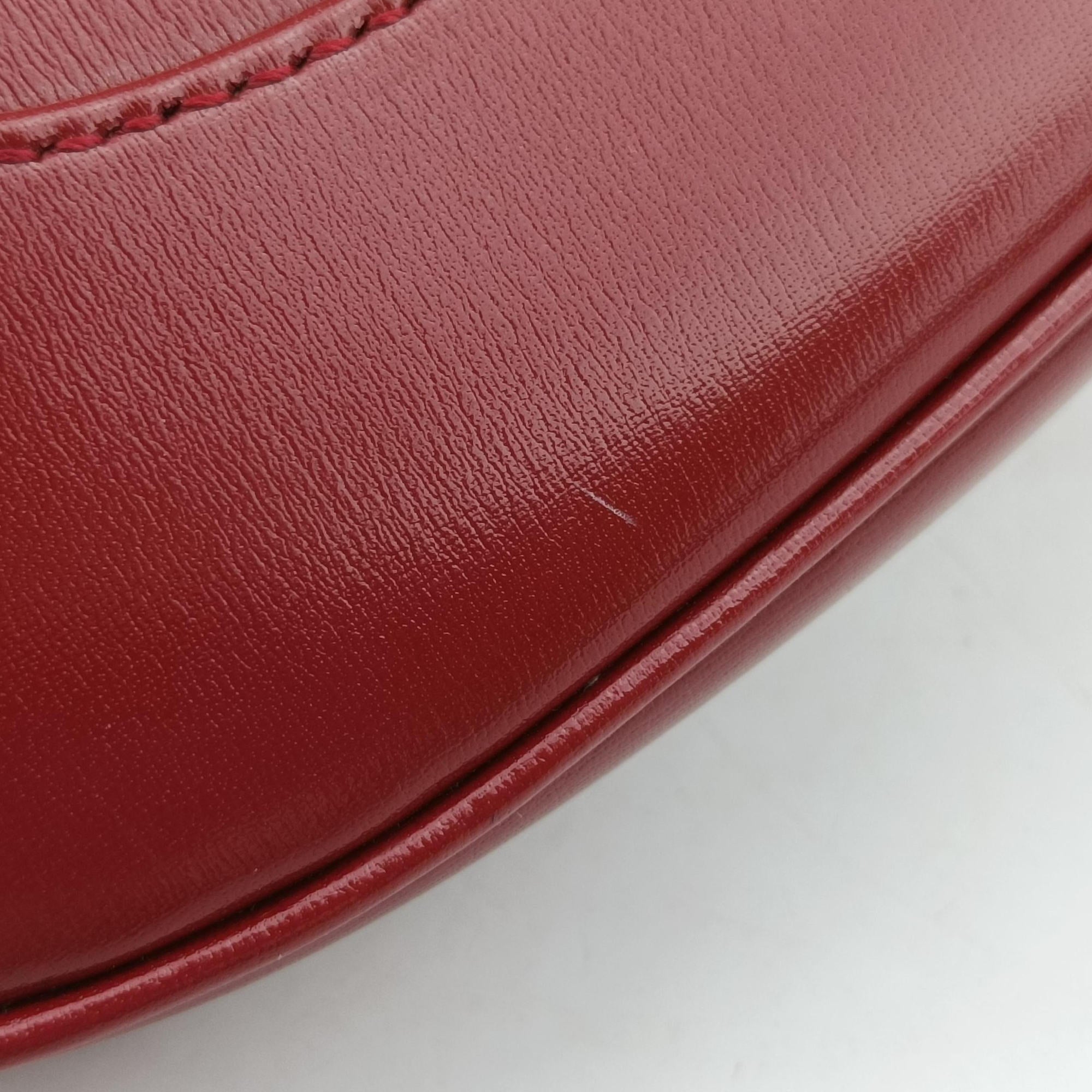 Pre-owned Gucci JACKIE 1961 Red Leather 686709 shoulderbag | stylenewstar