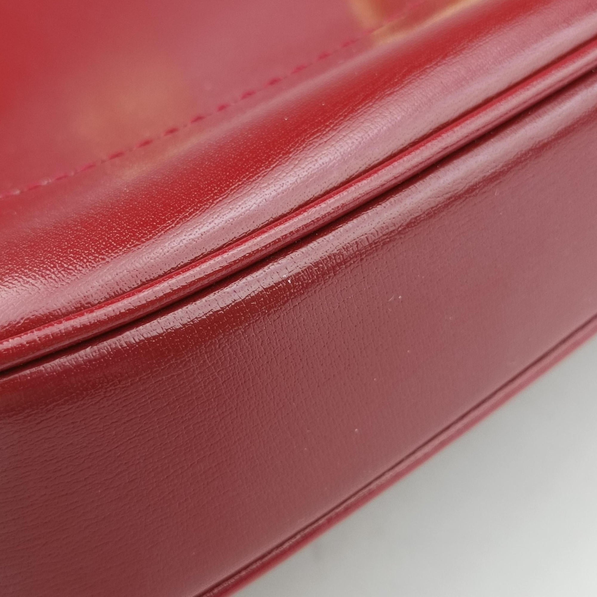 Pre-owned Gucci JACKIE 1961 Red Leather 686709 shoulderbag | stylenewstar