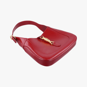 Pre-owned Gucci JACKIE 1961 Red Leather 686709 shoulderbag | stylenewstar