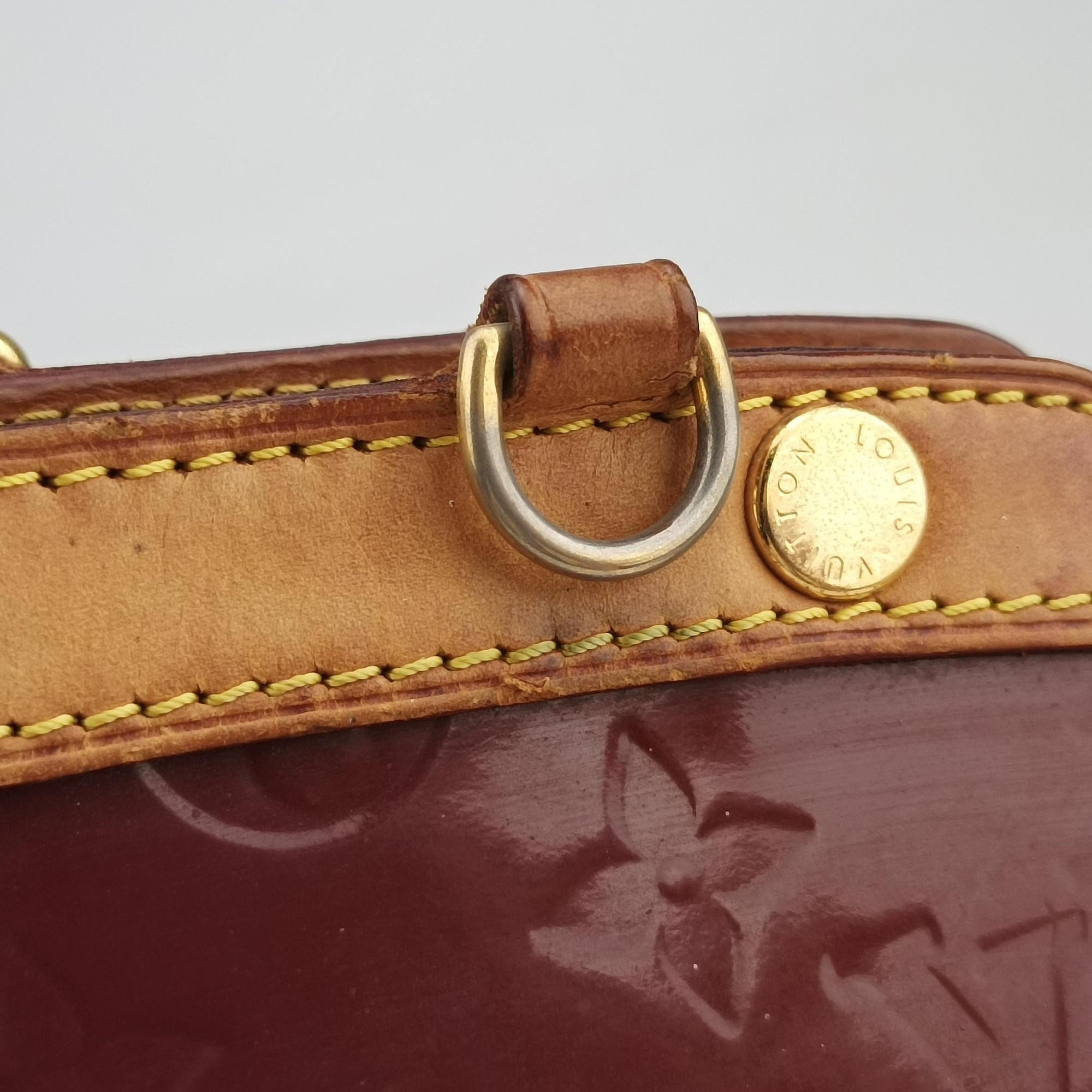 Pre-owned Louis Vuitton Brea MM ROUGE FAUVISTE Vernis M91690 shoulderbag | stylenewstar