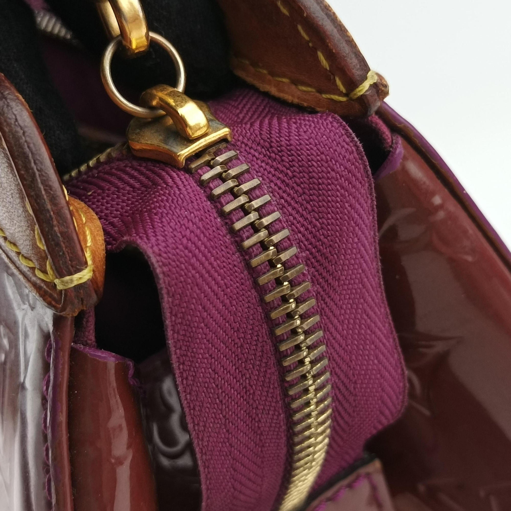 Pre-owned Louis Vuitton Brea MM ROUGE FAUVISTE Vernis M91690 shoulderbag | stylenewstar