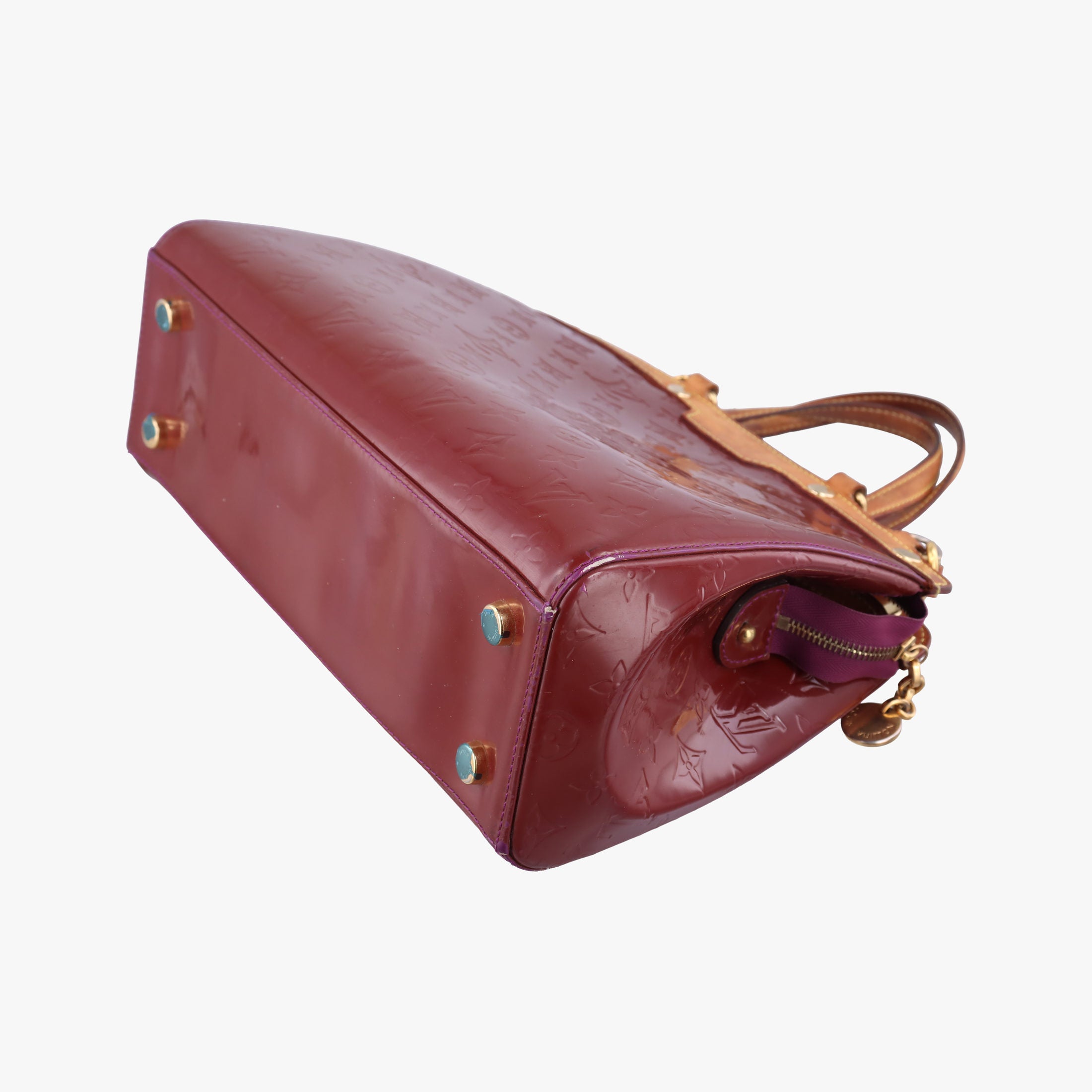 Pre-owned Louis Vuitton Brea MM ROUGE FAUVISTE Vernis M91690 shoulderbag | stylenewstar