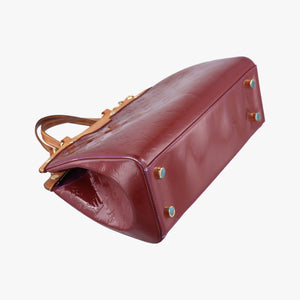 Pre-owned Louis Vuitton Brea MM ROUGE FAUVISTE Vernis M91690 shoulderbag | stylenewstar