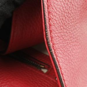 Pre-owned Gucci GG Marmont Animalier Red Leather 409155 handbag | stylenewstar