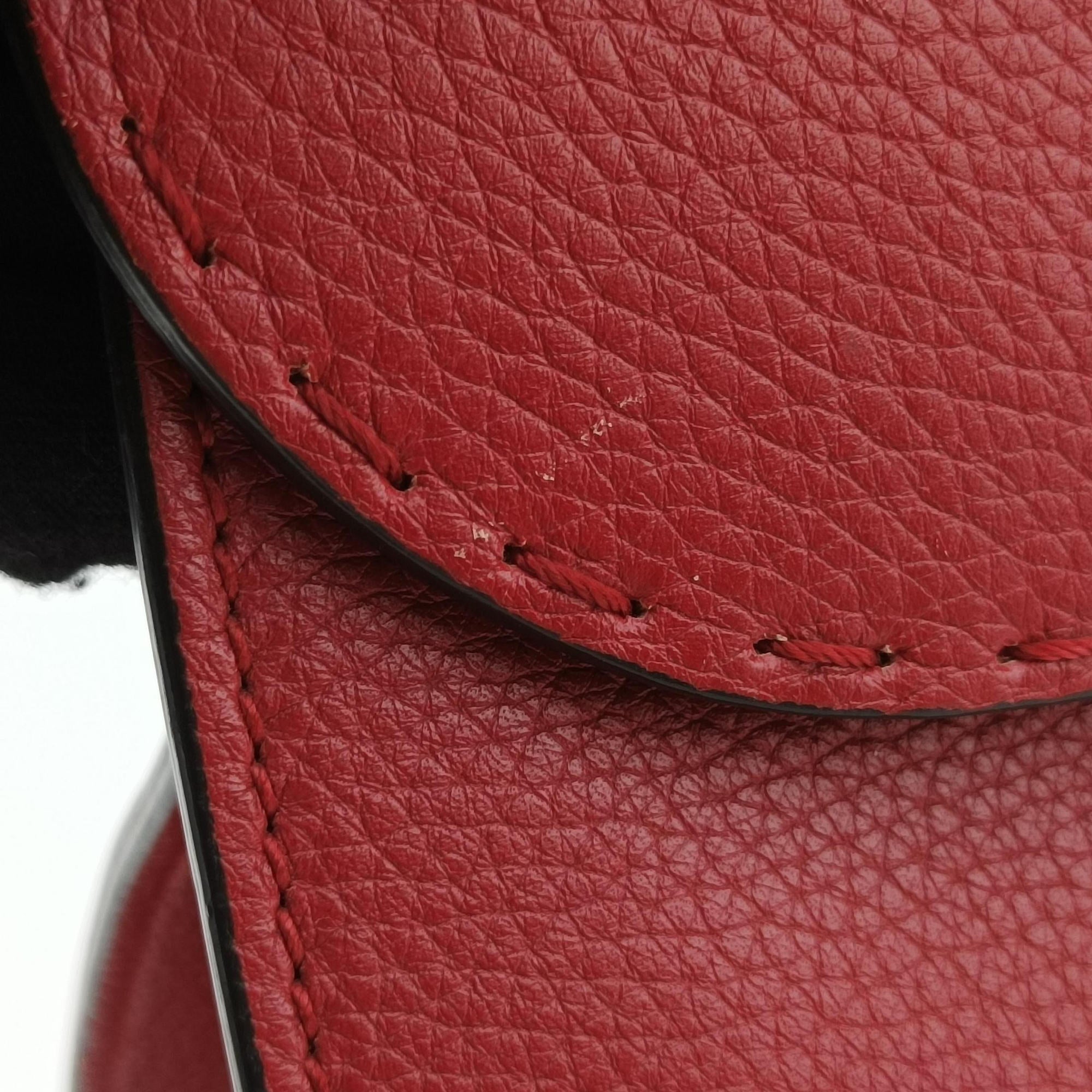 Pre-owned Gucci GG Marmont Animalier Red Leather 409155 handbag | stylenewstar