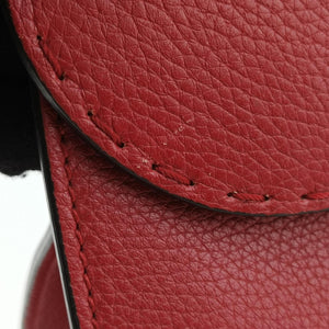 Pre-owned Gucci GG Marmont Animalier Red Leather 409155 handbag | stylenewstar