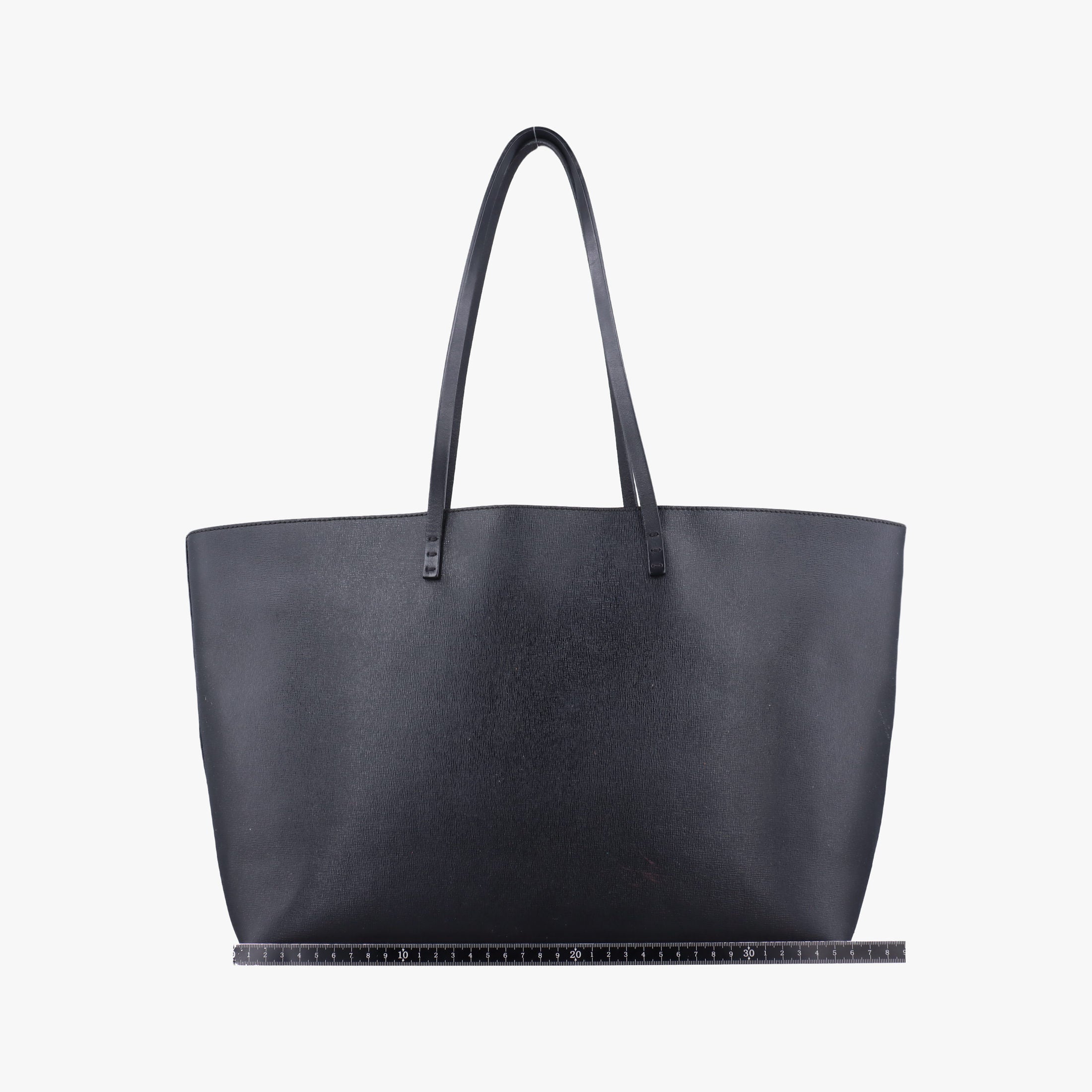 Pre-owned Fendi Monster eye Roll Tote Black Leather 8BH185 handbag | stylenewstar