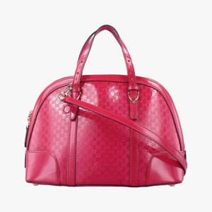 Pre-owned Gucci Microguccissima Rose Patent 309617 shoulderbag | stylenewstar
