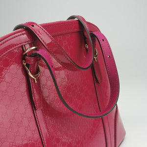 Pre-owned Gucci Microguccissima Rose Patent 309617 shoulderbag | stylenewstar