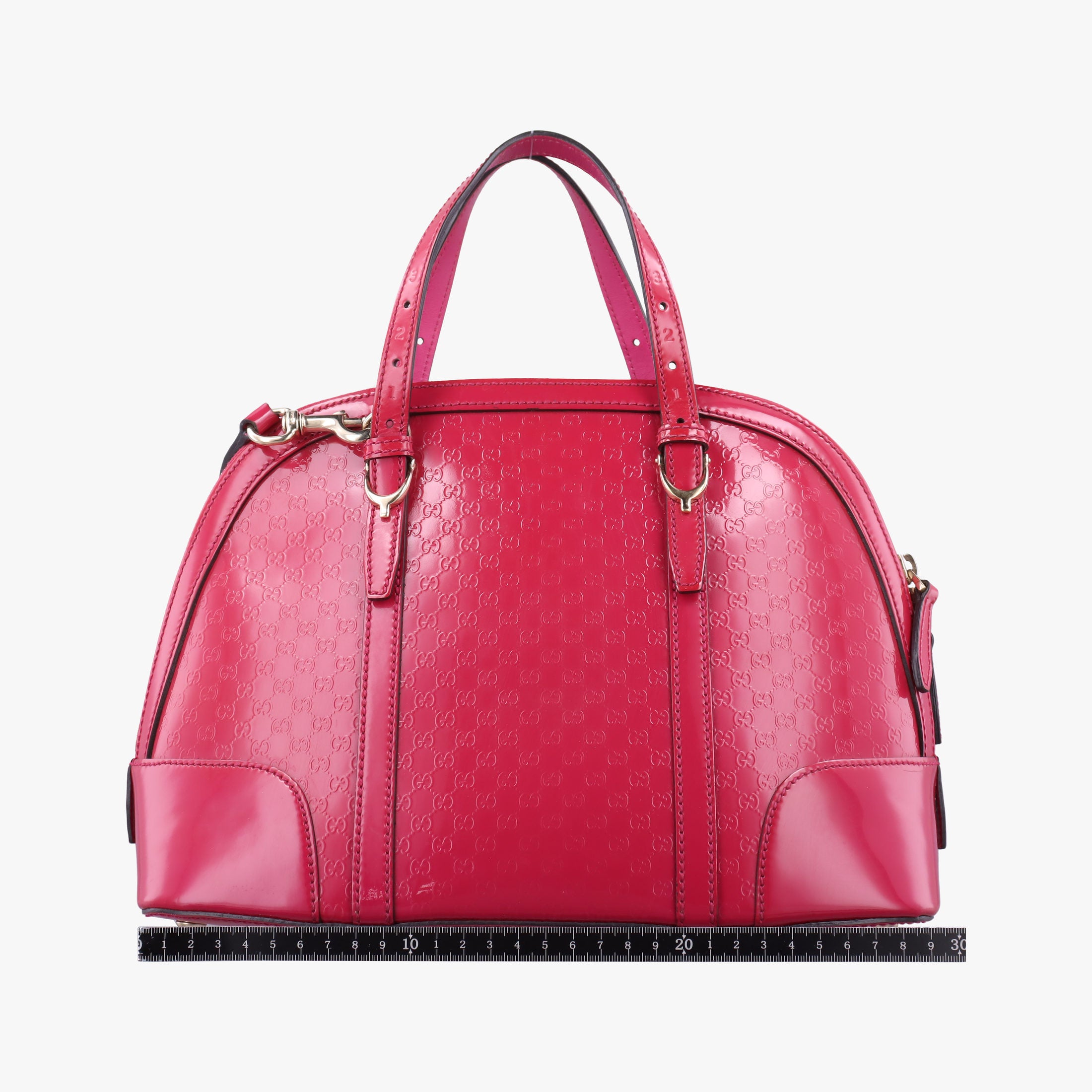 Pre-owned Gucci Microguccissima Rose Patent 309617 shoulderbag | stylenewstar